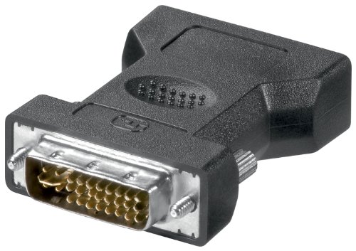 Goobay 69030 DVI Analog-VGA Adapter DVI (12+5) Stecker auf 15-polig VGA HD-Buchse