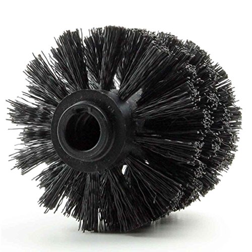 5x Ersatz Bürstenkopf schwarz + Griff 40 cm / Austausch Toilettenbürste / Klobürste - 3