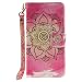 Produktbild Anlike Sony Xperia Z2 (5,2 Zoll) Hülle, Handyhülle / Schutzhülle / Ledertasche / Tasche / Case / Cover / Flip Brieftasche [Lotus] Bookstyle Kartenfach Standfunktion Handytasche mit Abnehmbar Handy Lanyard für Sony Xperia Z2 (5,2 Zoll)