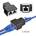 Produktbild RJ45 Splitter Adapter, Capalta Blume 2 stück RJ45 Splitter Adapter 1 bis 2 Dual Female Port Kupplung Weiblich zu Weiblich Netzwerk LAN Kabel Verteiler Doppler