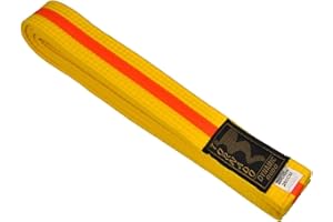 ‎TEKKA BUDO TEKKA BUDO Kampfsport Gürtel mit Mittelstreifen 2-farbig - Budogürtel, Karate, Judo, Taekwondo, Ju-Jutsu - Länge 240 bis 330 cm