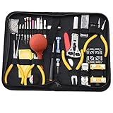 Watch Repair Tool Deluxe Kit - Professionelle Uhr Tools Set Uhr Batteriegehäuse Öffner Pin Spring Bar Tool Set für Uhrmacher (141 Pcs)