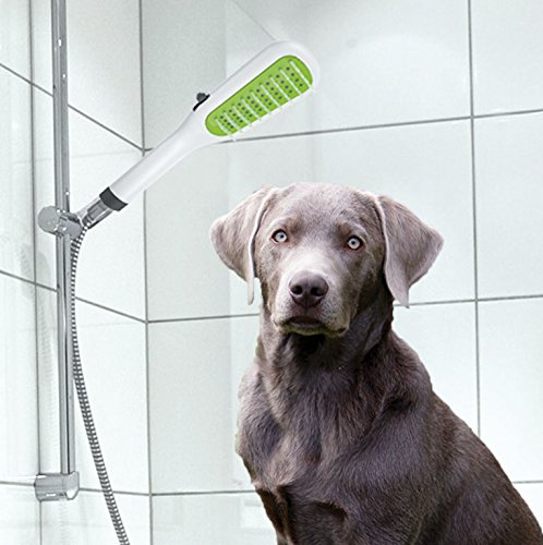 Cornat Pet Handbrause mit Bürste, weiß / grün, THHB3300 - 4