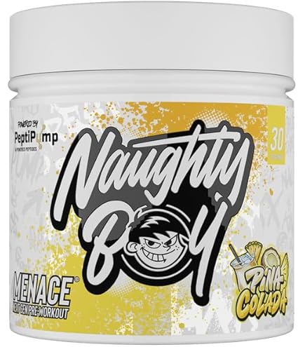 Naughty Boy Menace V2 Pre Workout - AI Powered Pre Workout Powder For Men & Women | Energy Drink Supplements | Peptipump, Citrulline, Beta Alanine | 60 Servings | Fruit Twist