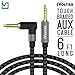 iVoltaa 3.5mm Braided 6 Ft. Long Aux (Auxiliary) Audio Cable With Right Angled Jack (90 Degree) For Apple / Android (Space Black) RS.449.00