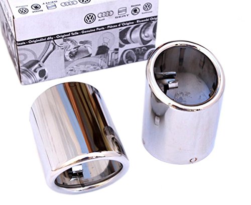 - Original Skoda Yeti Tailpipes Stainless Steel Exhaust Trim 60&nbsp;mm VW Golf 6&nbsp;sport Exhaust Finisher Double Trim