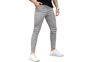 GINGTTO Hombre Pantalón Vaqueros Skinny Fit Super Elasticos Denim Jeans Slim Stretch Pantalones