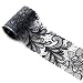 hunpta 1 roll 4*100 CM Black Lace Starry Sky Design Nail Art Foil Stickers Transfer Decal Tips Manicure (D)