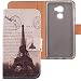Produktbild Lankashi PU Flip Leder Tasche Hülle Case Cover Schutz Handy Etui Skin Für LeTV LeEco Le Pro 3 5.5" (Stamp Tower)
