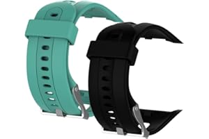 Muovrto Replacement Strap for Garmin Forerunner 10, Silicone Flexible Smartwatch Replacement Wristbands for Garmin Forerunner 15