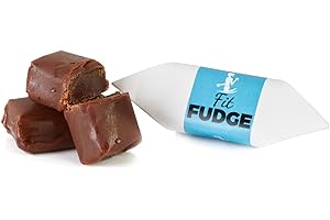 ‎MR FUDGESTO ARTISAN DELICACIES Traditionelle Karamellbonbons - Handgefertigt & Frisch Fudge - Fit - Mr Fudgesto Süßigkeiten aus Karamell - Kuhbonbon - Box 250 g