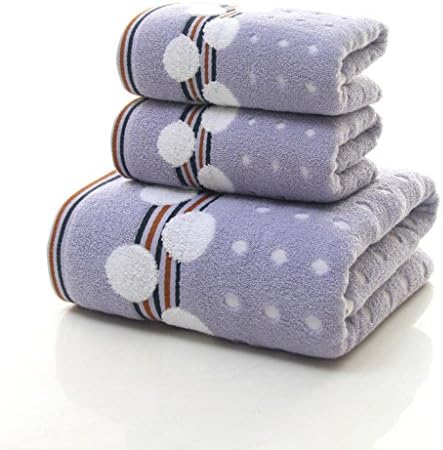 Easy Care Cotton Adult Bath Towel Towel Increase The Thickening Of Three Sets Gift Box Welfare Water Absorption Couple Gift Water absorption ( Color : #2 )