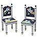 Fantasy Fields by Teamson Outer Space Childrens Wooden Kids Playtime Table & 2 Chair Set TD-12211SET