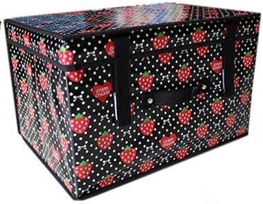 Baby Practical Foldable Nursery Storage Organizer Containers K1541-2 (black with red strawberries)