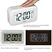 BXT Newest Multi-function Smart Touch Control Slient Digital LED Alarm Clock with Temperature Display, Calendar, 24/12 hour Conversion, Repeating Snooze, Ascending Alarm, Sensor Backlight, Automatic Night Light