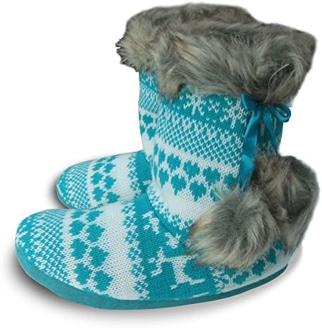 Warm Boot Slippers Pretty Heart Design for Women