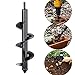 Produktbild A Privilege Garden Auger Spiralbohrer,Stahlgarten-Erdbohrer-Loch-Bagger für das Pflanzen der Einstreu-Birnen-Sämlings-Pflanzenschnecke (9,8 * 3,2 Zoll)