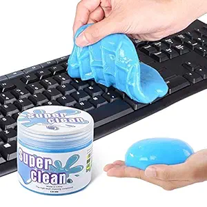 Trest Car Cleaning Gel for Universal Slime Cleaner for Keyboard Auto Interior Vent Laptop Electronics Dust Cleaning Mud Detailing Putty Reusable Jelly Silicone Magic Gel