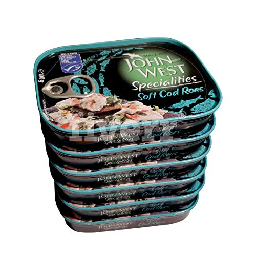 Preisvergleich Produktbild John West Soft Cod Roes 100 g (Pack of 6)