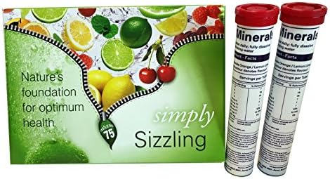 Sizzling Bio-Available Plant Derived 75 Minerals Cherry-Berry Flavour Double Tubes