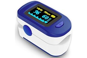 VIATOM Pulse Oximeter, Oxygen saturation monitor, Oxygen Finger Monitor for Adult&Child kids SpO2 Blood Oxygen Saturation Level and Heart Rate Monitor, Include Batteries and Lanyard