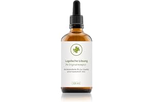 ‎VITALUNDFITMIT100 Lugolsche Lösung 100ml 2% Originalrezeptur in pharmazeutischer Reinheit (Ph. Eur.) - in Braunglas abgefüllt - Lugol`sche Jodlösung by vitalundfitmit100 mit hochwertiger Pipette