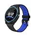 Produktbild AIYIBEN V9 Bluetooth Smart Watch mit Touchscreen-SIM-Karte Slot Pedometer Hands-Free Call Support mehrere Sprachen für Android Smartphone (Black+Blue)