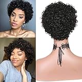 short womens hairstyles for thick hair 2. Hair Quality: Soft and full, no tangle, no shedding, natural looking, when you get the wig, tremble it several times, it will be very lively.