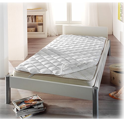 JEMIDI Auflage für Matratzen Schoner Matratzenschoner Bezug Schonbezug Matratzenschutz rutschfest Matratzenschoner Matratzenunterlage 140cm x 200cm - 3