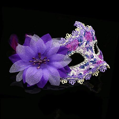Halloween party mask Princess dancing mask mask beauty half face mask cosplay props ( Color : 3 )