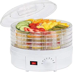 Medigo Electric Food Fruit Dehydrator Machine with Adjustable Thermostat BPA-Free 5-Tray