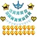 Produktbild Webla 1 Set Jubiläumsdekorationen, Bunte Banner Happy Birthday Luftballons Dekoriert Für Kinder Familienjubiläum, Hochzeit, Baby Shower, Party