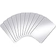 Yalikop 10 Pieces Plastic Mirror Acrylic Safety Mirror Sheets Non Glass Mirror Safety Mirrors for School Science Mirrors for Classroom Home, 6.3 x 3.94 Inch