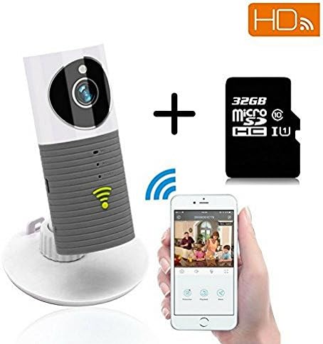 Clever Dog Wireless Wifi Cameras - Smart Baby Security Surveillance Monitor with Night Vision that Records Videos, Two-way Audio, Motion Detection, Alert messages for iPad, iPhone or Android Smartphone - With Special Bonus - 32 GB SD Micro Card