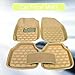 Produktbild Universal 5 stücke Set Braun Auto Fußmatten Waterprof Rutschfeste Boden Liner Vorne Hinten Teppich All Weather Car Floor Mats Beige