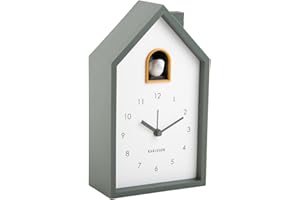 Karlsson Modern Cuckoo Alarm Clock - Jungle Green (KA6015GR)