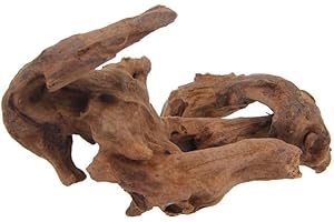 Biotope Aquatics Ltd Bois flotté pour aquarium – Différentes tailles – Décoration en bois de tourbier naturel pour aquarium – Fougère de Java ou mousse (grande taille (30–40 cm)