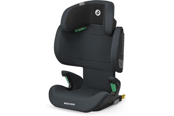 Maxi-Cosi RodiFix M i-Size, Rehausseur Voiture Enfant, 3,5 - 12 ans, 100 - 150 cm, Siège Auto ISOFIX, Protection G-CELL contre chocs latéraux, Hauteur Réglable, Bouclage Rapide & Facile, Basic Grey