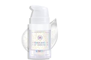 NEW IRVEN Face Primer, Makeup Foundation Primer Pore Shrinking Hydrating Lightweight Base Foundation Cream 24H Matte Finish Oil Free, Brightening Oil Control Moisturizing Gold Foil Grundierung (9ML)