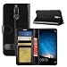 Produktbild HualuBro Huawei Mate 10 Lite Hülle, [All Around Schutz] Premium PU Leder Leather Wallet Handy Tasche Schutzhülle Case Flip Cover mit Karten Slot für Huawei Mate 10 Lite Smartphone (Schwarz)