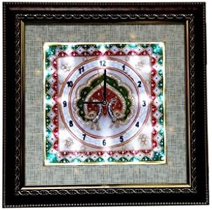 Marble &amp; Wooden Clock With Led Light