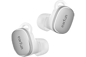 EarFun Free Pro 3 Noise Cancelling Earbuds, Snapdragon Sound™ with Qualcomm aptX™ Adaptive, 6 Mics ENC, Multipoint Connection, Bluetooth 5.3 Wireless Earbuds, Cozy Fit, Upgraded App Customization, 33H