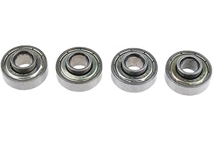 Tenlacum - Cuscinetti ruota anteriore per sedia a rotelle per la maggior parte delle sedie a rotelle standard, di ricambio, diametro 2,2 cm (4 pezzi)