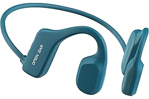 Hiteblaz Bone Conduction Headphones, Wireless Running Headphones, Open Ear Headphones Bluetooth 5.2, IP55 Waterproof Wireless headset with Mic, 7H Playtime for Workout Running Hiking Blue