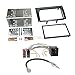 Produktbild Fiat Bravo 07-14 2-DIN Autoradio Einbauset in original Plug&Play Qualität mit Antennenadapter, Radioanschlusskabel, Zubehör und Radioblende/Einbaurahmen hochglanz-schwarz