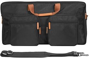 CRGANGZY Bolsa de transporte para controlador de DJ Pioneer DJ DDJ-800 DDJ-FLX104 FLX6, funda protectora para controlador de DJ con correas para el hombro, bolsa de viaje para equipo de DJ, Black,