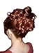 HAIR EXTENSION RED SCRUNCHIE UPDO CURLY FIRE COPPER RED TWIST ON ELASTIC