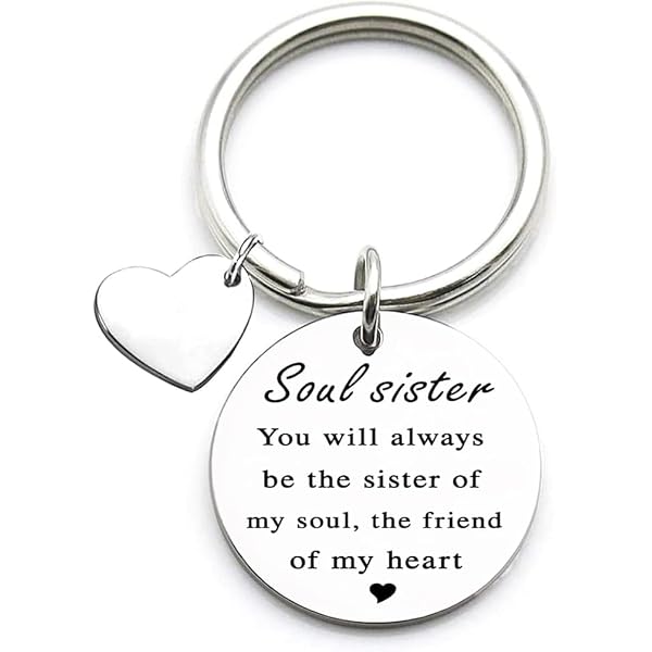 Porte-clés 'Meilleure Amie' En Acier Inox - Cadeau Amitié - Gravure Durable - 2,5 Cm