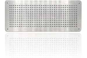 PEST CONTROL WORLDWIDE Air Brick Cover for Pest Proofing – Rat/Mouse Prevention Air Vent Cover – Aluminium Alloy Cover to Stop Rodents & pests Entering Property – for Internal or External use (Pack of 1, 100 X 250mm)