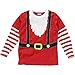 Boys Christmas Santa Suit Print Long Sleeve Top - Red - 18/23 Months